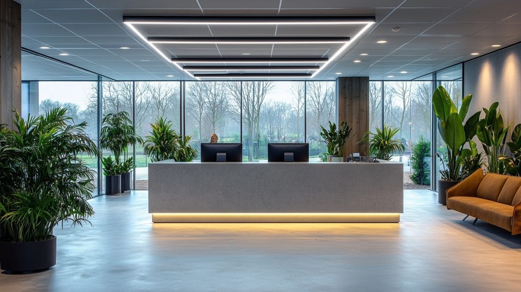 suspended ceiling in office space